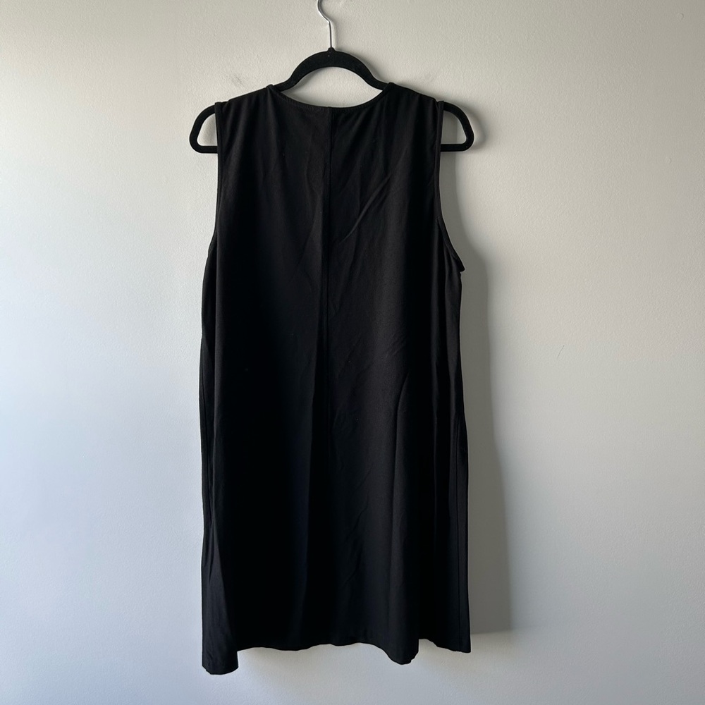 Eileen Fisher black sleeveless dress - Picture 3 of 3